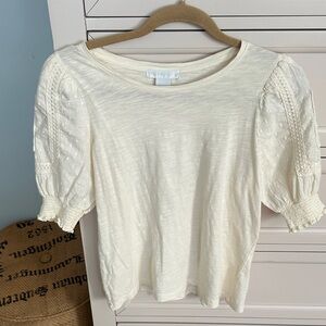 BNWT Design History Cream Puff Sleeve blouse